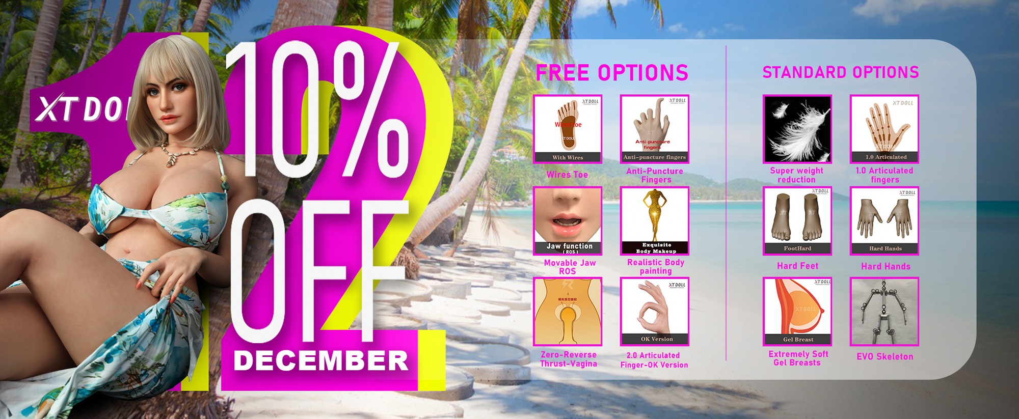 XTDOLL December event poster